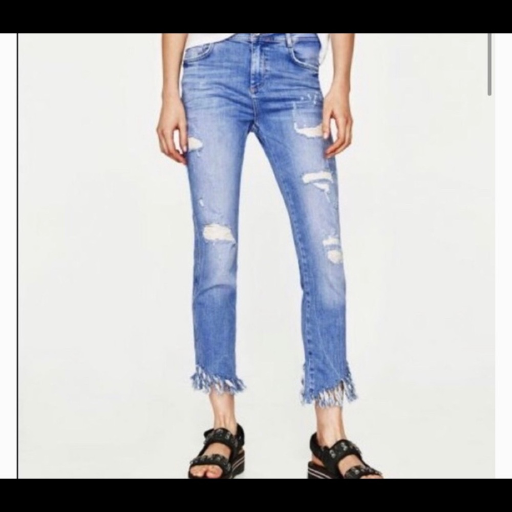 ZAra Fringed Jeans